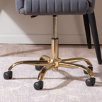 Chic Grey Accent Chair with Tufted Design