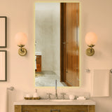 Chic & Minimalist Rectangular Bathroom Mirror With LED - Decor Smart