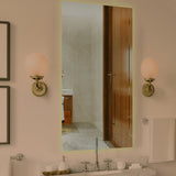 Chic & Minimalist Rectangular Bathroom Mirror With LED - Decor Smart