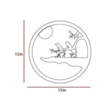 Chirping Birds Rounded Backlit Wooden Wall Decor with LED Night Light - Decor Smart