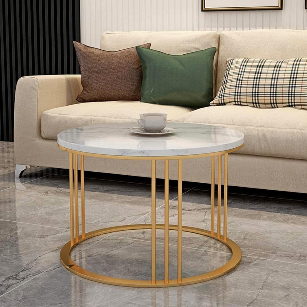 Classic Designer Tethered Iron Stand Coffee Table Set of 2 - Decor Smart