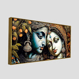 Classic Lord Radha Rani and krishna Canvas Wall Painting - Decor Smart