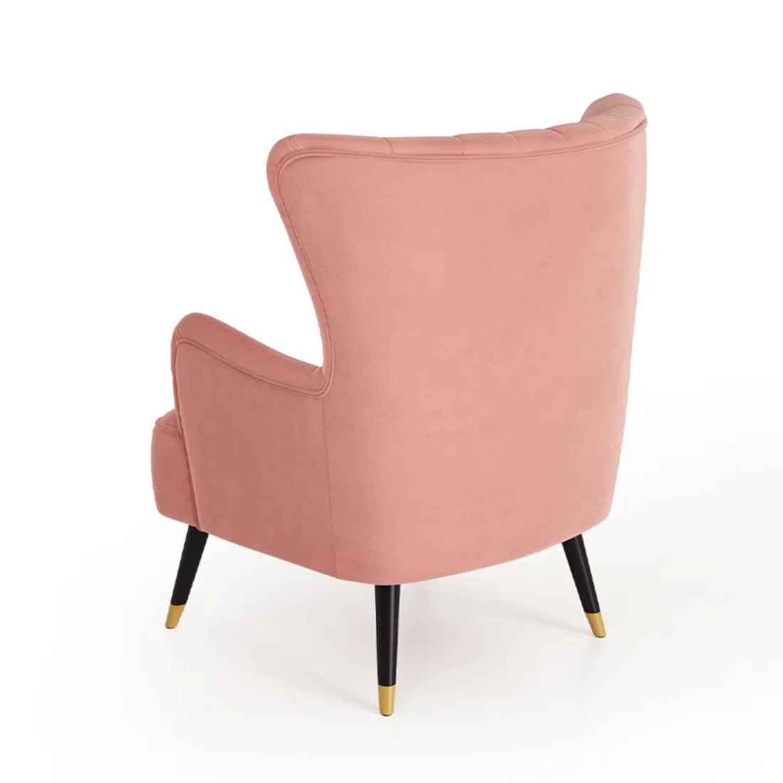 Classic Peach Chic Tufted Sofa Lounge Chair with Cushion - Decor Smart