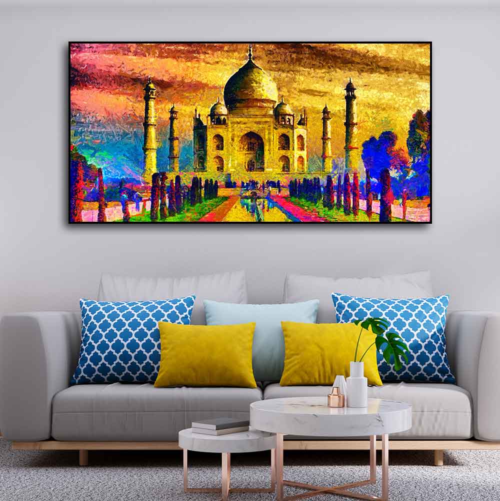 Classic Wall Painting of Taj Mahal - Decor Smart