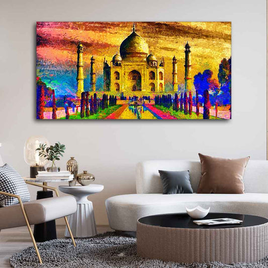 Classic Wall Painting of Taj Mahal - Decor Smart