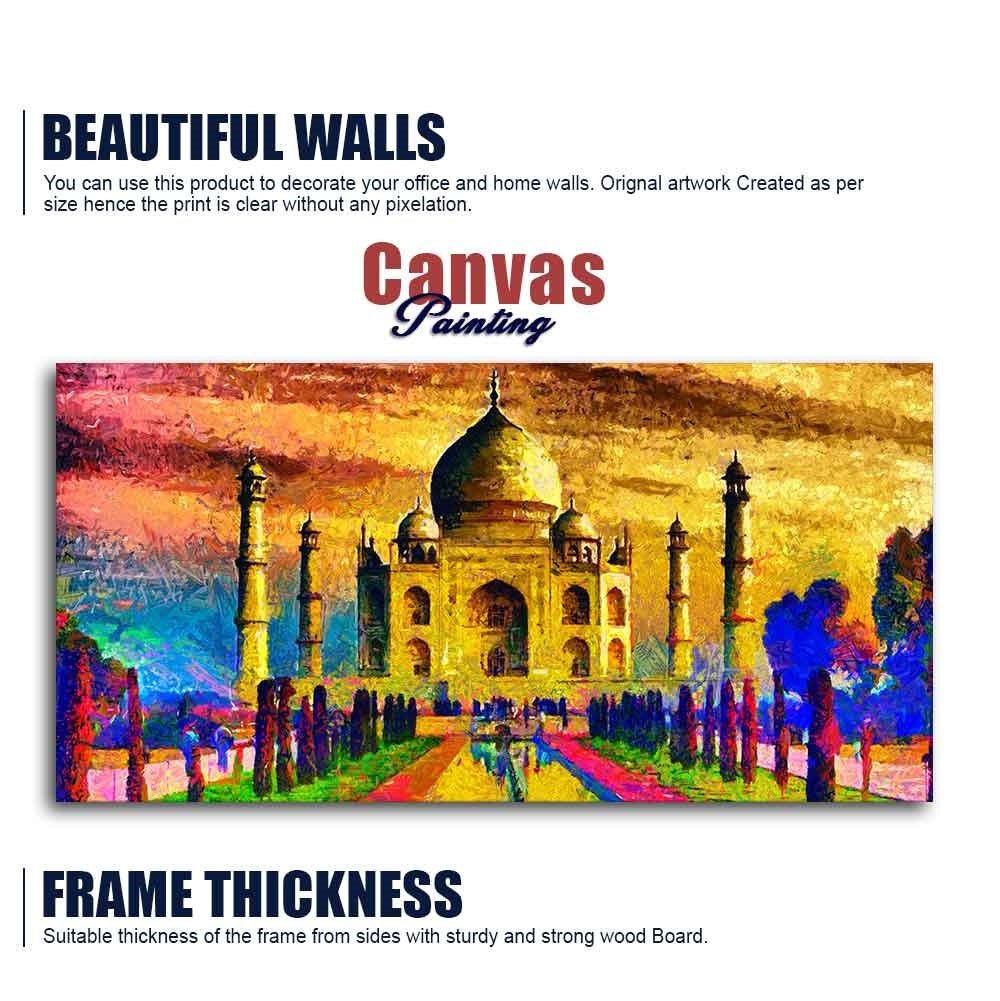 Classic Wall Painting of Taj Mahal - Decor Smart