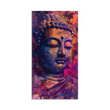 Close up of Lord Buddha Statue Canvas Wall Painting - Decor Smart