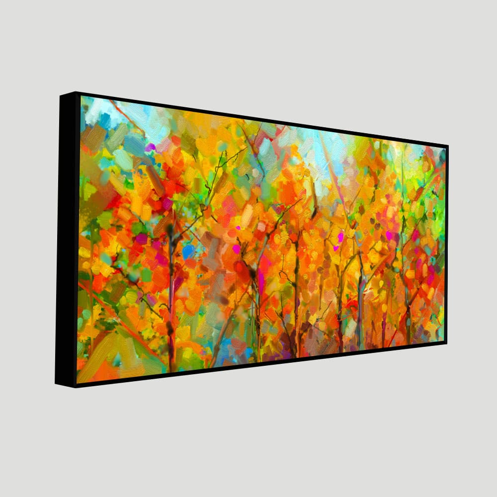 Colorful Abstract Art of Trees Canvas Wall Painting - Decor Smart