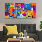 Colorful Abstract Art Premium Canvas Wall Painting