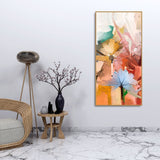 Colorful Flowers Abstract art Premium Canvas Wall Painting - Decor Smart