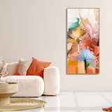 Colorful Flowers Abstract art Premium Canvas Wall Painting - Decor Smart