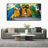 Colorful Mascaw Parrots Canvas Wall Painting