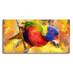Colorful Parrot Abstract Art Wall Painting