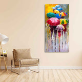 Colorful Rainy Season Beautiful Design Canvas Printed Wall Painting - Decor Smart