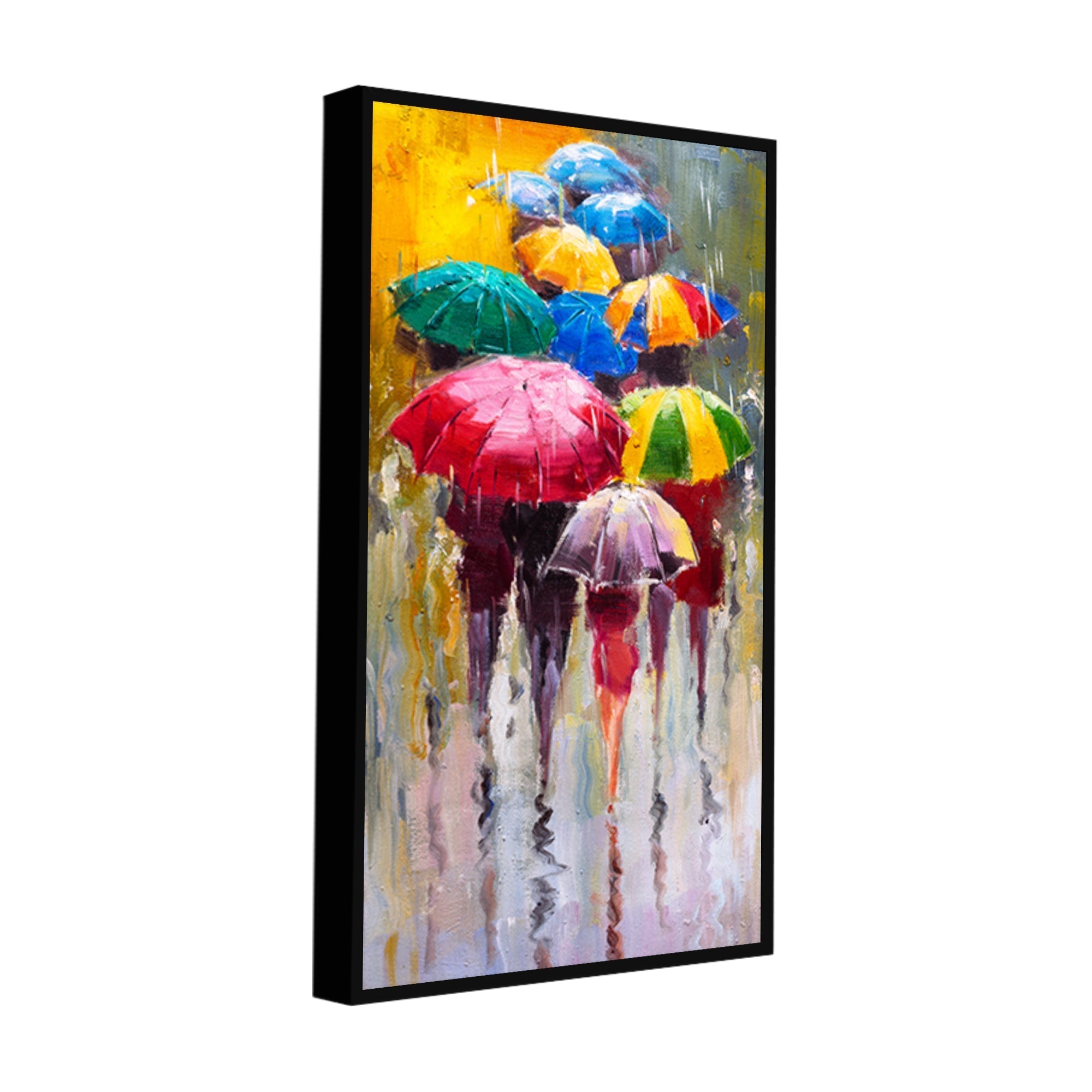 Colorful Rainy Season Beautiful Design Canvas Printed Wall Painting - Decor Smart