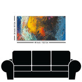 Colorful Strokes Abstract Art Canvas Wall Painting - Decor Smart