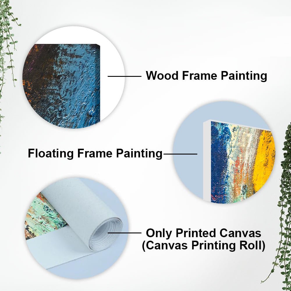 Colorful Strokes Abstract Art Canvas Wall Painting - Decor Smart