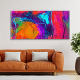 Colorful Vibrant Abstract Art Canvas Wall Painting - Decor Smart