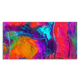 Colorful Vibrant Abstract Art Canvas Wall Painting - Decor Smart