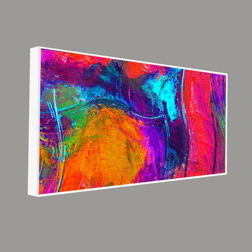 Colorful Vibrant Abstract Art Canvas Wall Painting - Decor Smart