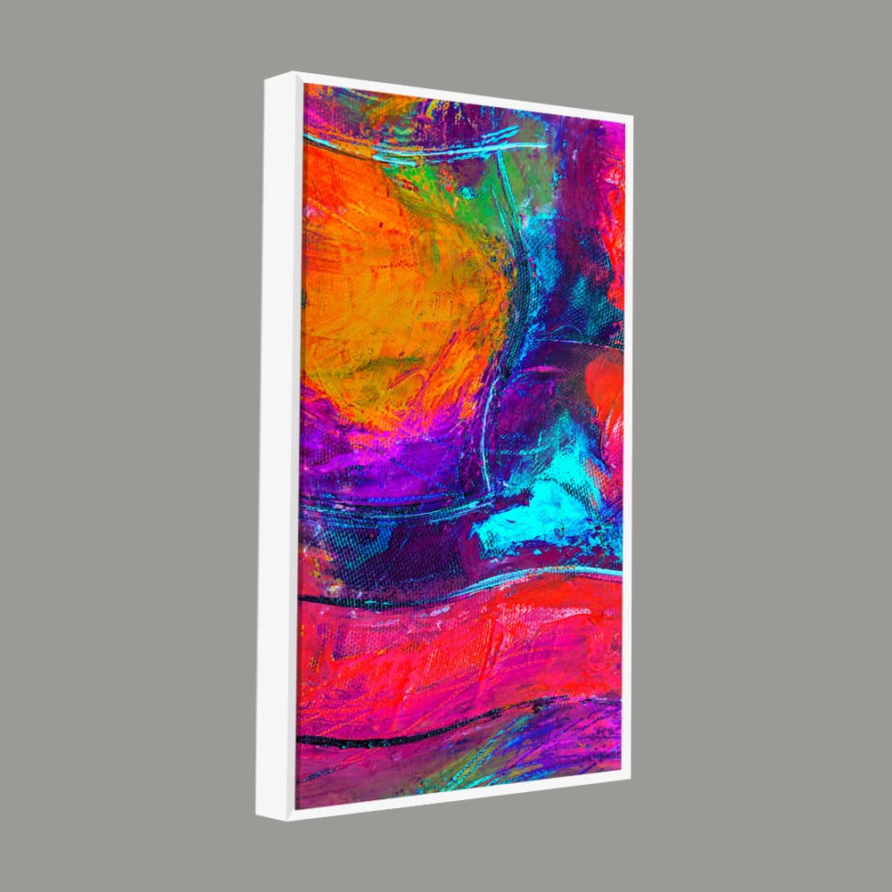 Colorful Vibrant Abstract Art Premium Canvas Wall Painting - Decor Smart