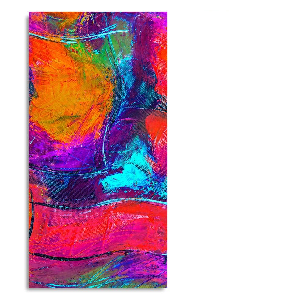 Colorful Vibrant Abstract Art Premium Canvas Wall Painting