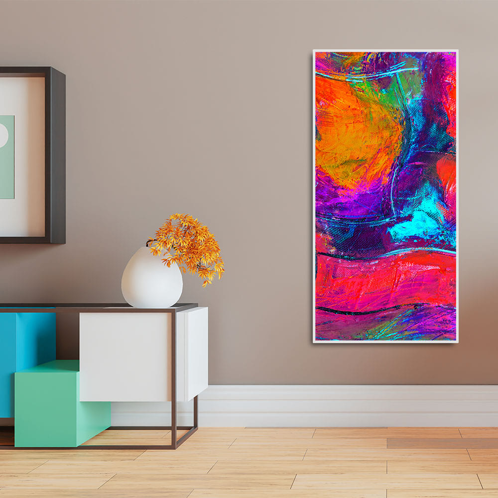Colorful Vibrant Abstract Art Premium Canvas Wall Painting