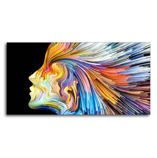 Colors of Imagination and Graphic Design Abstract Wall Painting - Decor Smart