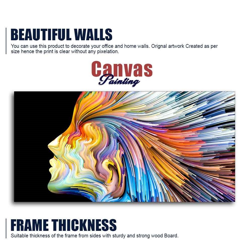 Colors of Imagination and Graphic Design Abstract Wall Painting - Decor Smart