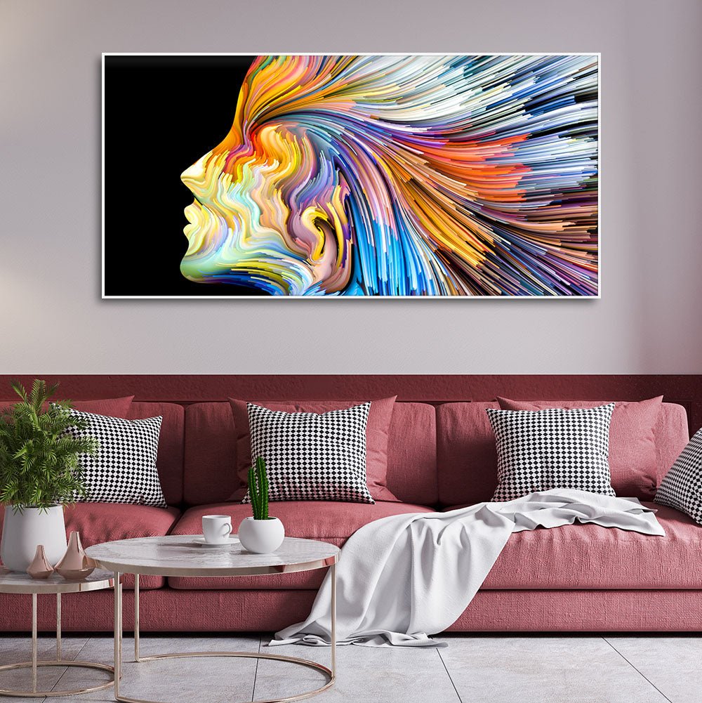 Colors of Imagination and Graphic Design Abstract Wall Painting - Decor Smart