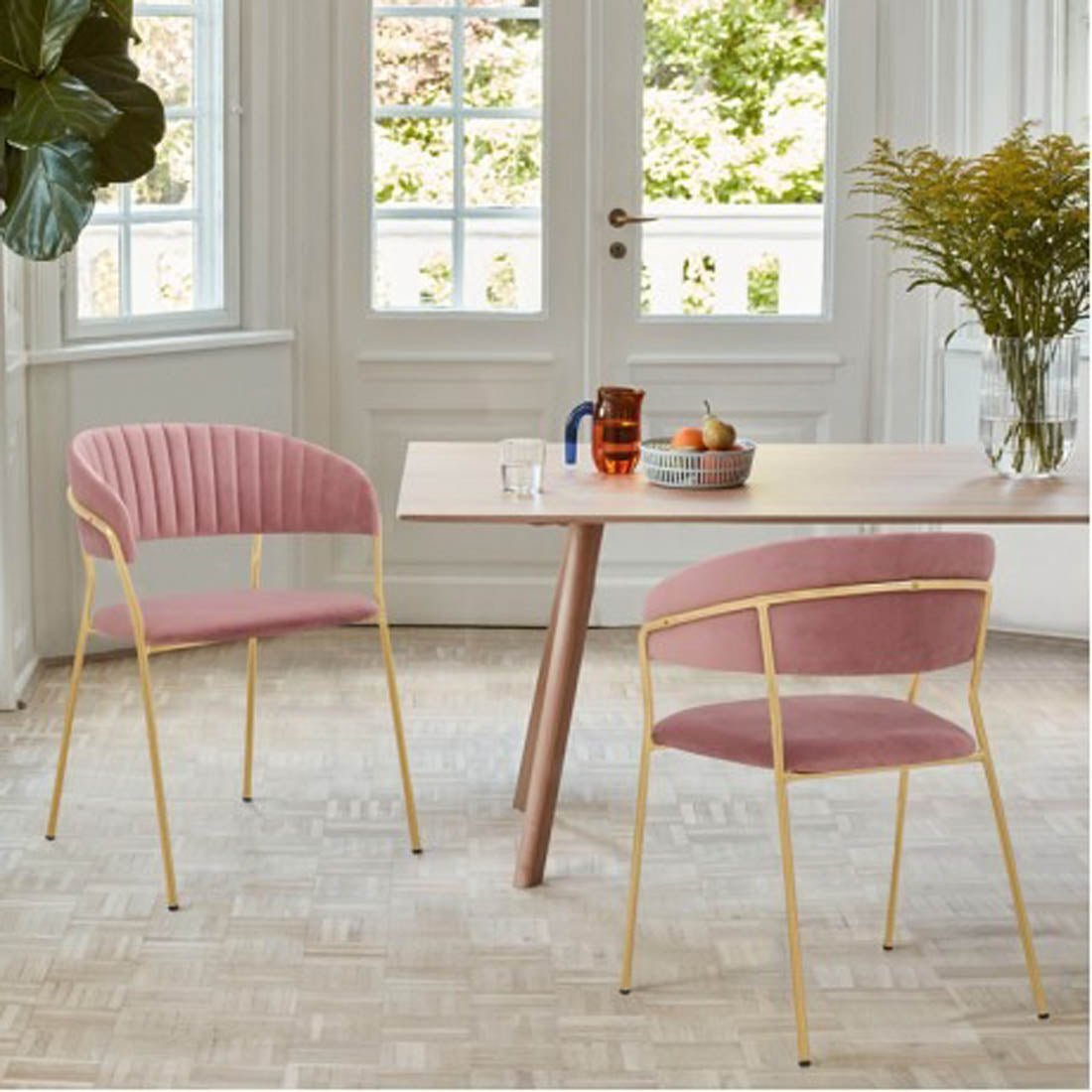 Contemporary Designer Comfort Pink Lounge Chair - Decor Smart