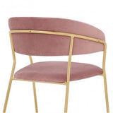 Contemporary Designer Comfort Pink Lounge Chair - Decor Smart