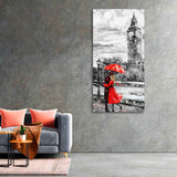 Couple in London Canvas Wall Painting - Decor Smart