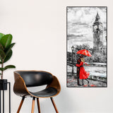 Couple in London Canvas Wall Painting - Decor Smart
