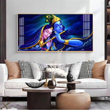 Credence Radha Krishna Love Premium Acrylic Floating Wall Painting - Decor Smart