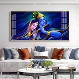 Credence Radha Krishna Love Premium Acrylic Floating Wall Painting - Decor Smart