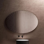 Cris Cross Designer Border Pattern LED Bathroom Mirror