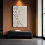 Curved Path Embossed Abstract Flow 3D Wall Art Home Decor