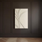 Curved Path Embossed Abstract Flow 3D Wall Art Home Decor