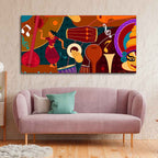 Dance & Music Instruments Premium Canvas Wall Painting