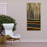 Dead Forest Landscape Modern Abstract Art Canvas Wall Painting - Decor Smart