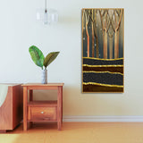 Dead Forest Landscape Modern Abstract Art Canvas Wall Painting - Decor Smart