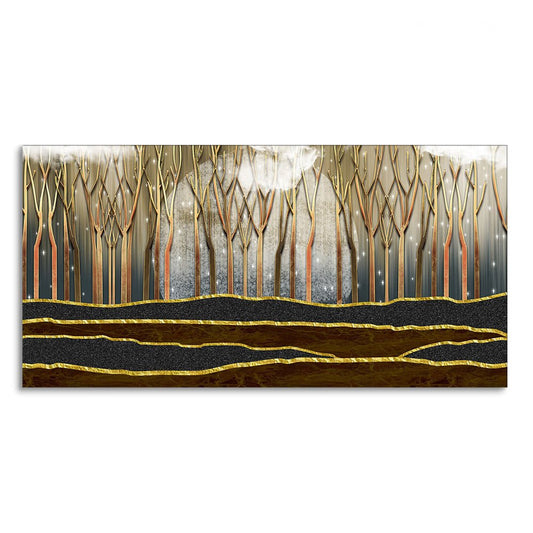 Dead Forest Modern Abstract Art Canvas Wall Painting - Decor Smart
