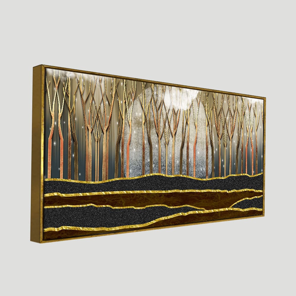 Dead Forest Modern Abstract Art Canvas Wall Painting - Decor Smart