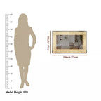 Greek Key Motif LED Rectangular Bathroom Mirror