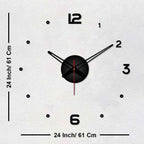 Numbers with Dots Designer Big Size 3D Infinity Wall Clock