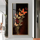 Decorative Butterfly Premium Acrylic Floating Vertical Wall Painting - Decor Smart