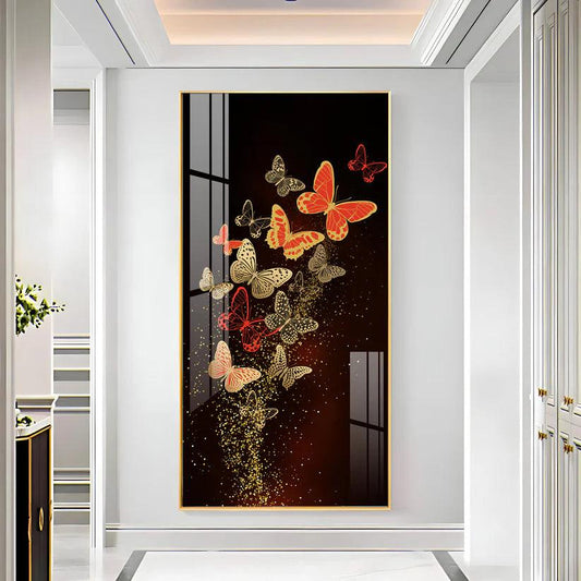 Decorative Butterfly Premium Acrylic Floating Vertical Wall Painting - Decor Smart