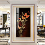 Decorative Butterfly Premium Acrylic Floating Vertical Wall Painting - Decor Smart