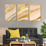 Decorative Pattern Floating Canvas Wall Painting Set of Three - Decor Smart